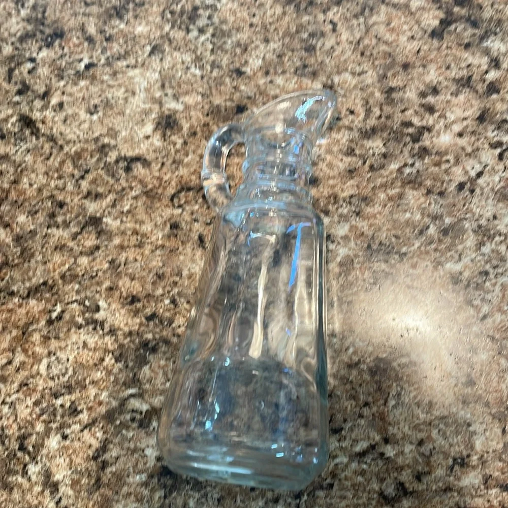 Vintage Anchor Hocking Clear‎ Glass Vinegar or Oil Cruet without the Stopper